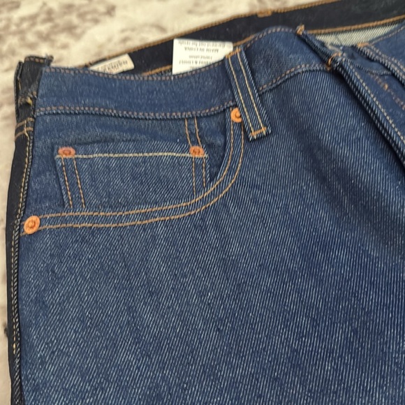 NEW Levi's Two Tone Straight 501 Button Fly Jeans Classic Style - Picture 3 of 9